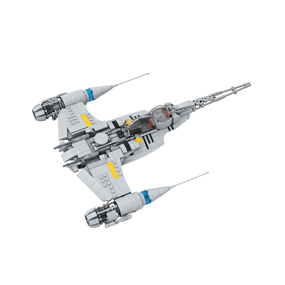 din djarin's n-1 starfighter building set | mandalorian | moc-99932 - 5
