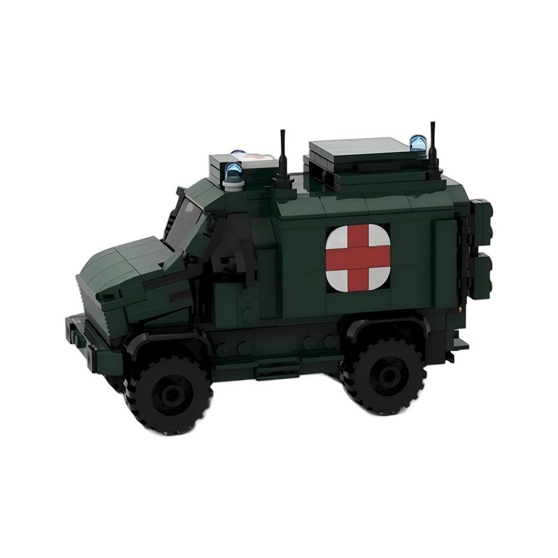 Dingo 2 Armored Ambulance MOC Building Kit | Military Vehicle Model - 2