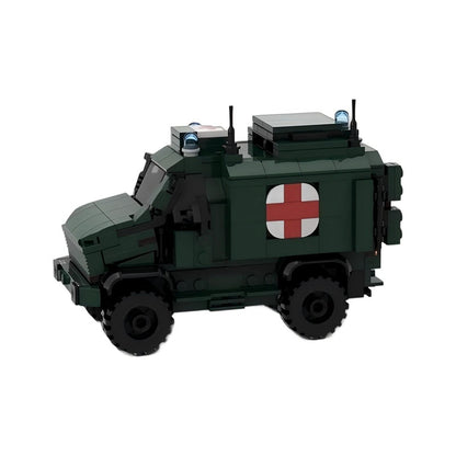 Dingo 2 Armored Ambulance MOC Building Kit | Military Vehicle Model - 2