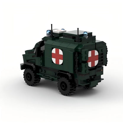 Dingo 2 Armored Ambulance MOC Building Kit | Military Vehicle Model - 3