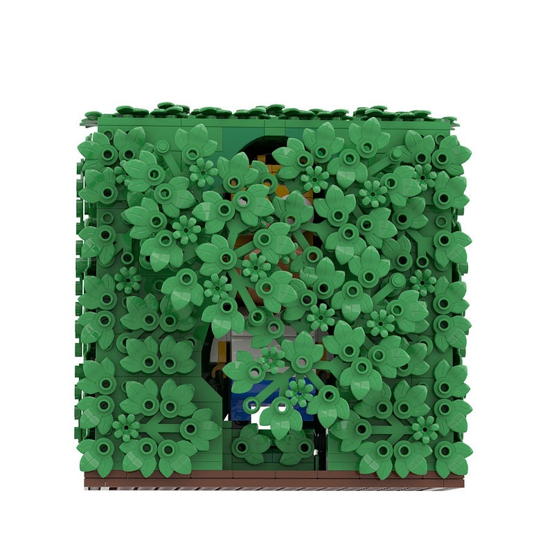 Disappearing Into Bushes MOC Building Kit | Funny Character Diorama - 7