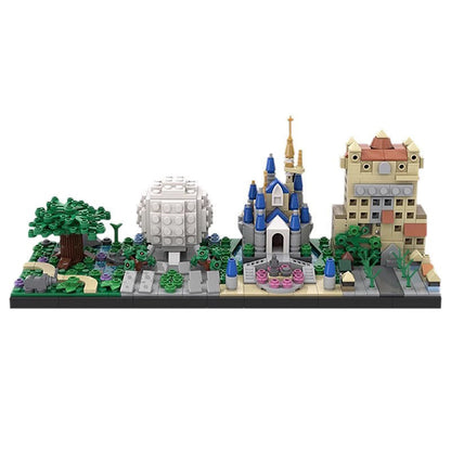 disney world skyline building set | moc-28995 - 1