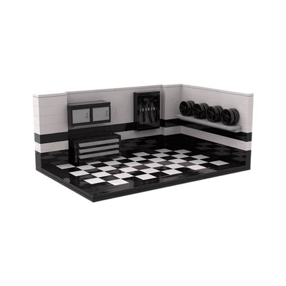 Display Garage MOC Building Kit | Automotive Showcase Workshop - 2