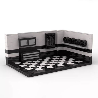 Display Garage MOC Building Kit | Automotive Showcase Workshop - 3