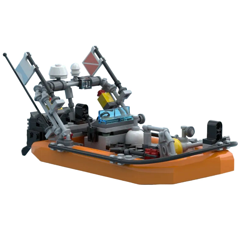 Divers Zodiac Boat Building Kit | Compatible MOC - 1