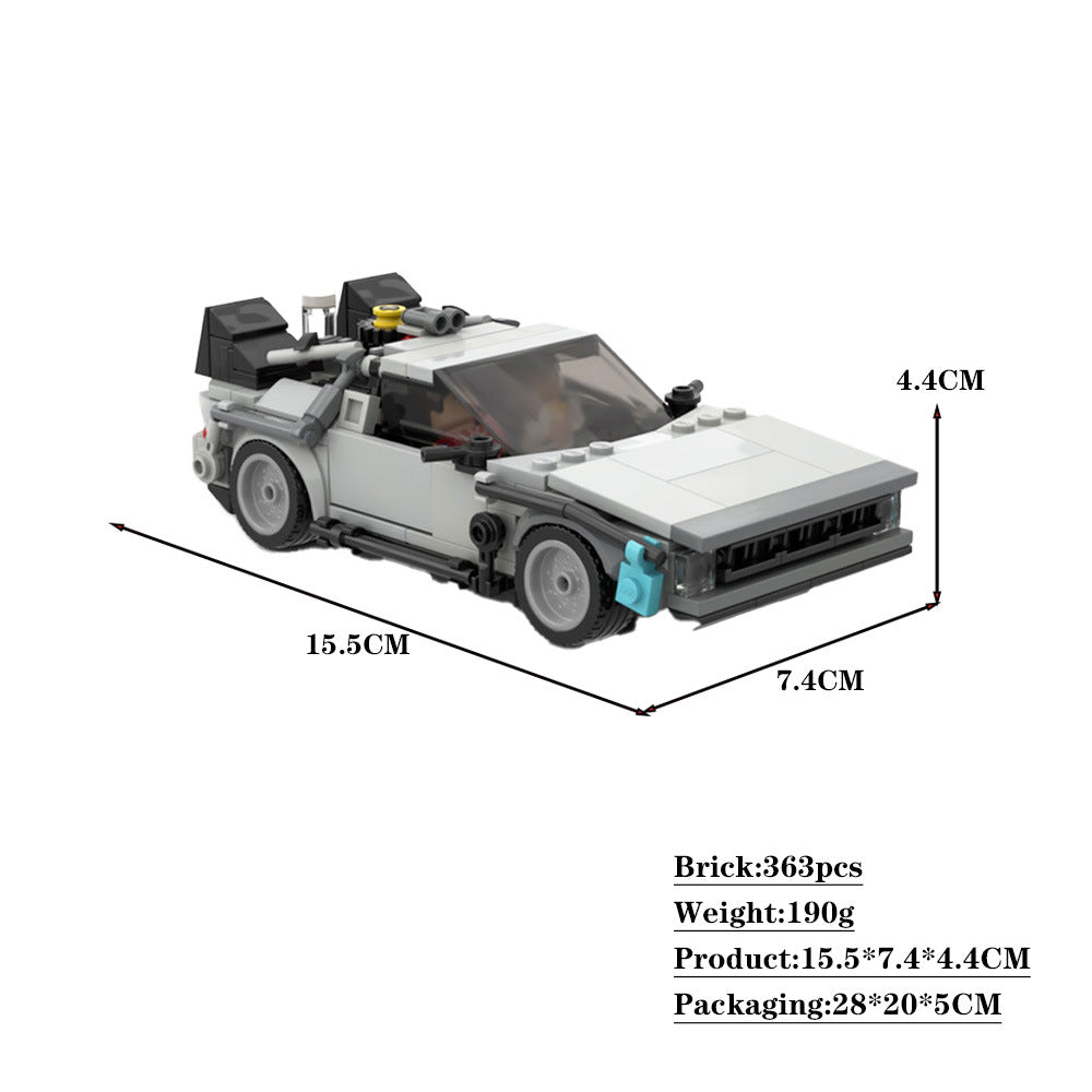 dmc delorean time machine | back to the future | moc-30085 - 4