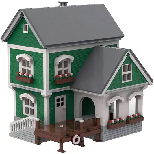 Dock House II Building Kit | LEGO-Compatible MOC - 1