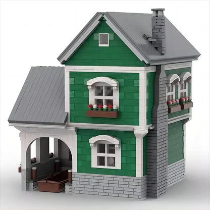 Dock House II MOC Building Kit | Waterfront Cabin Architecture Model - 3