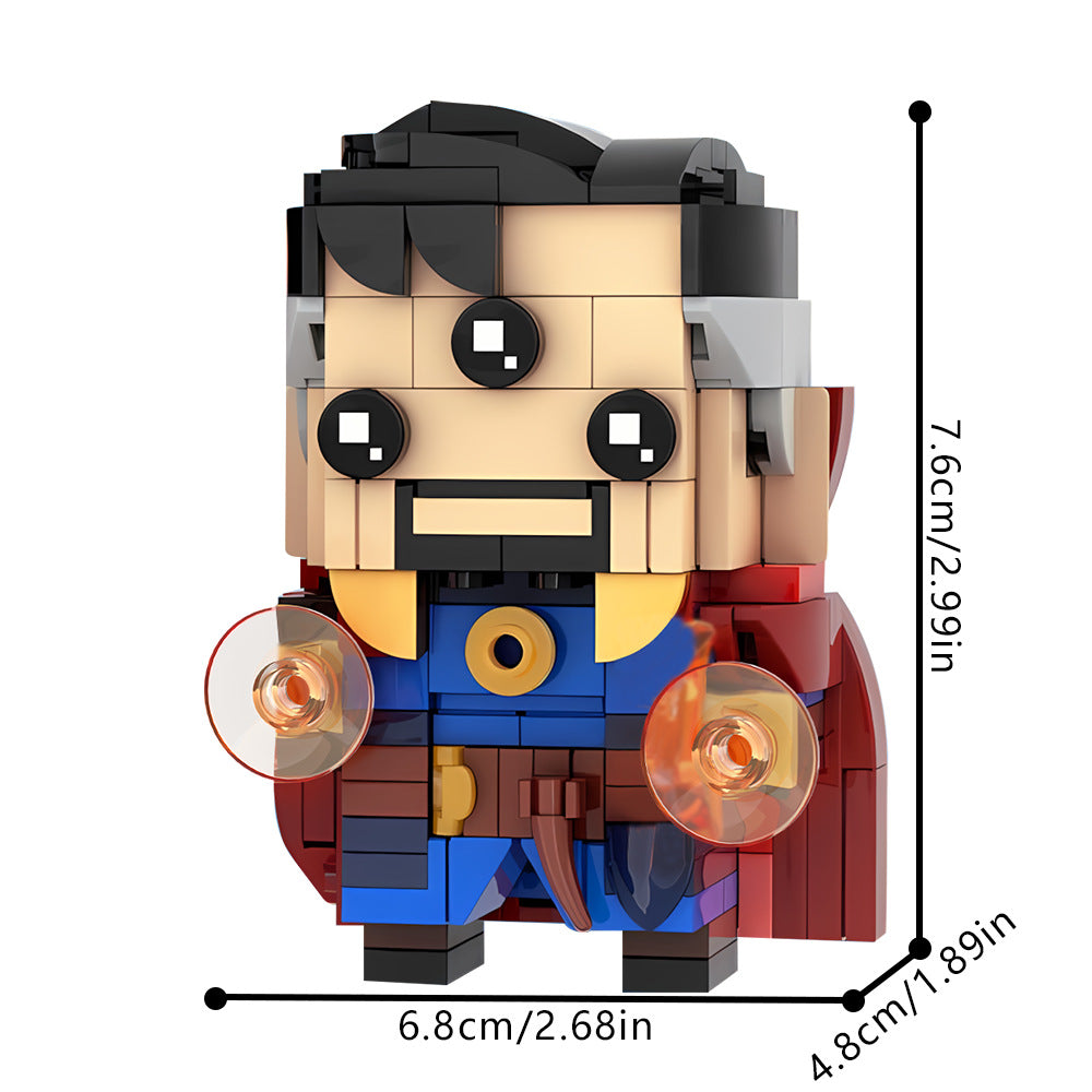 doctor strange brickheadz building set | lego compatible - 3