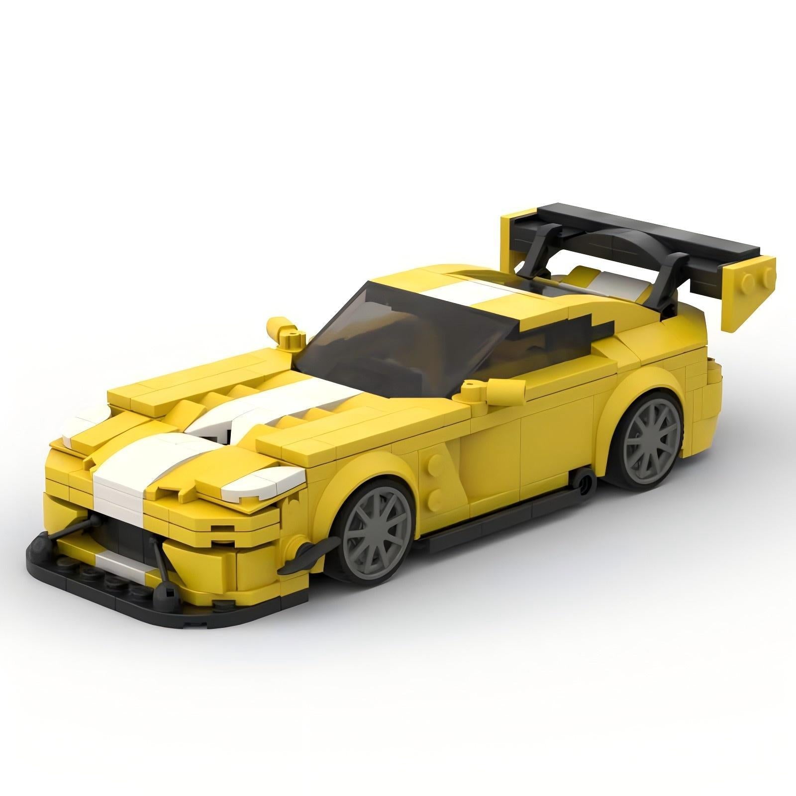 dodge viper acr yellow building set | moc-184200 - 1