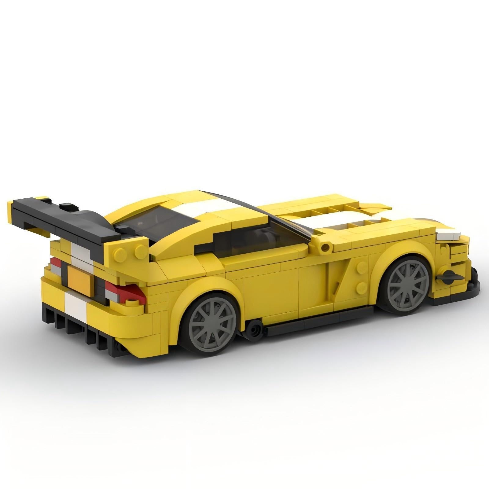 dodge viper acr yellow building set | moc-184200 - 3
