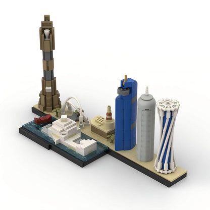 Doha skyline Building Kit | LEGO-Compatible MOC - 1