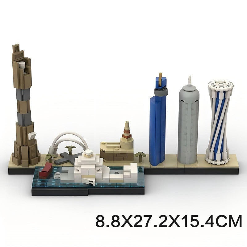 Doha Skyline MOC Building Kit | Modern City Architecture Model - 5
