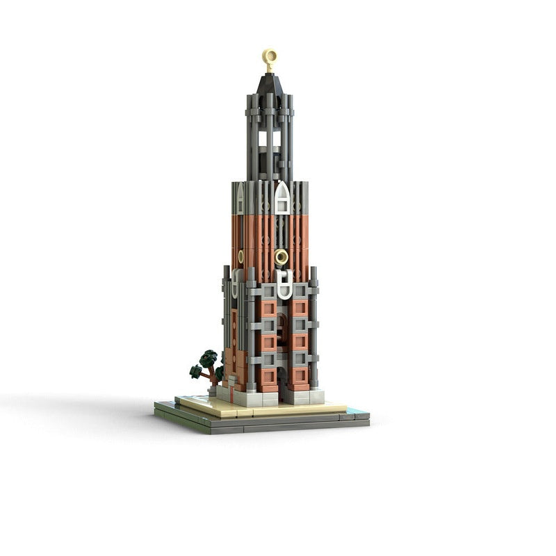 Domtoren Tower Utrecht MOC Historic Architecture Building Kit 1:800 Scale - 1