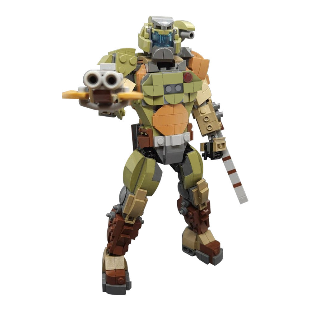 doom slayer building set | doom eternal | lego compatible - 4