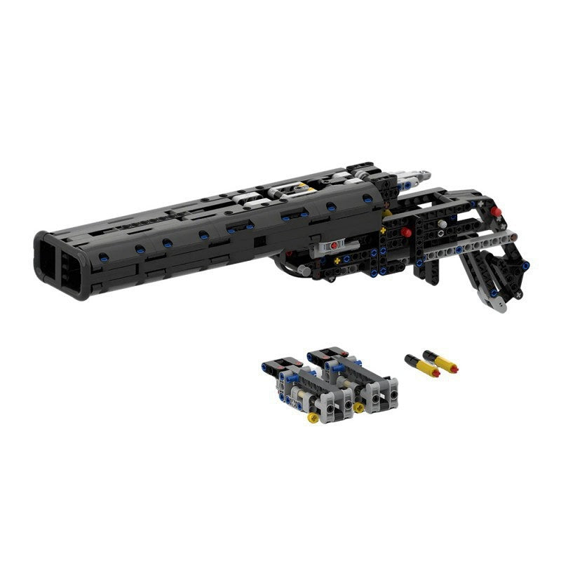 Double Barrel Shotgun MOC Building Kit | Detailed Display Weapon Model - 4