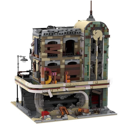 Downtown Diner Apocalypse MOC Modular Building Kit - 4