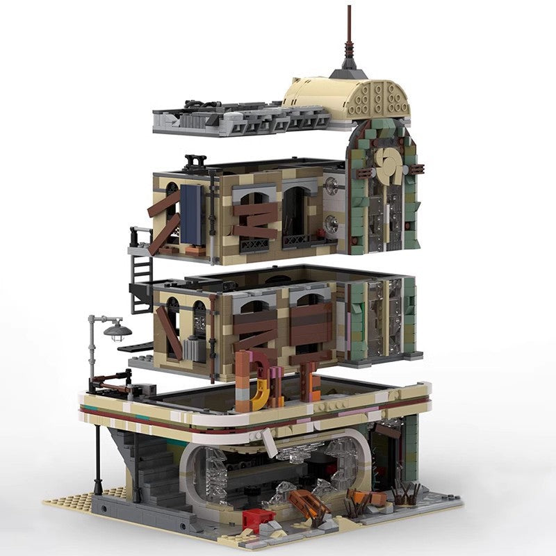Downtown Diner Building Kit | Apocalypse Version | LEGO-Compatible MOC - 6