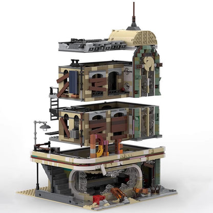 downtown diner building set | apocalypse version | moc-40173 - 6