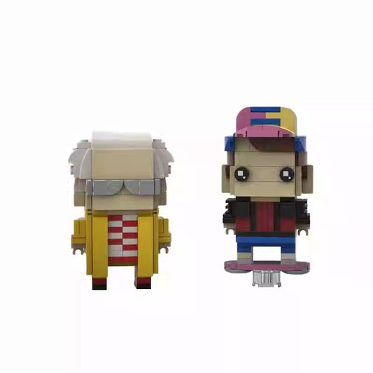 dr. brown and marty brickheadz | back to the future | moc-67603 - 1