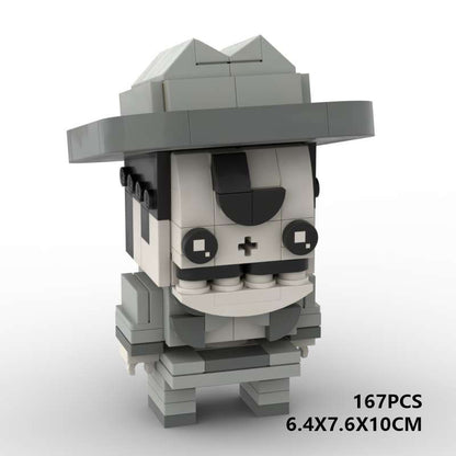 dr. coco cruz brickheadz moc building set | coco lego compatible set - 1