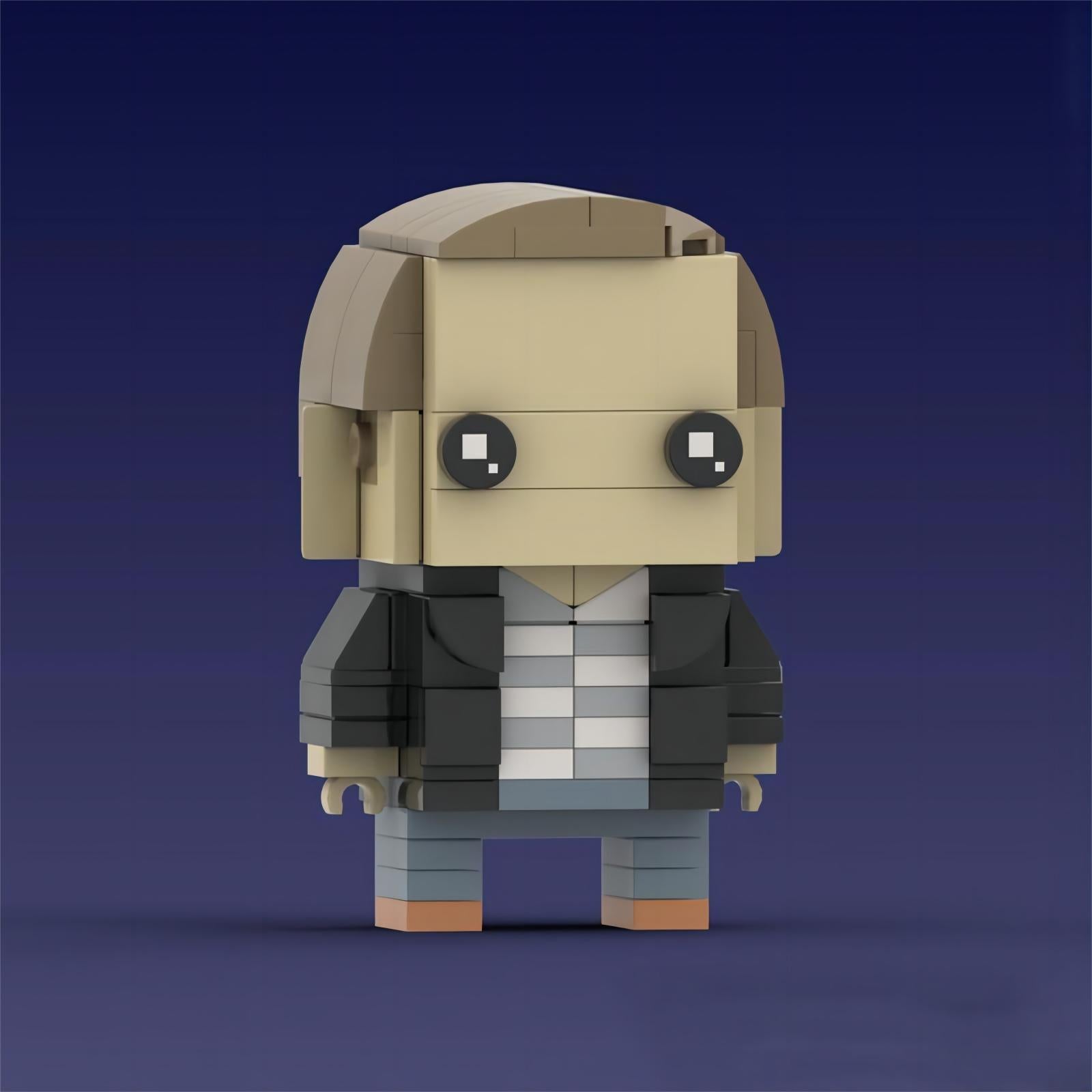 dr. watson brickheadz set | sherlock | lego-compatible detective moc - 2