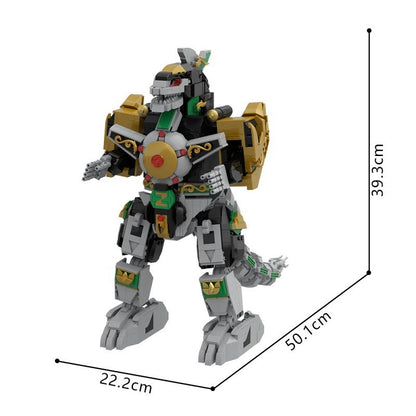 Dragon-Head Armored Mecha MOC Building Kit | Mechanical Figure - 5