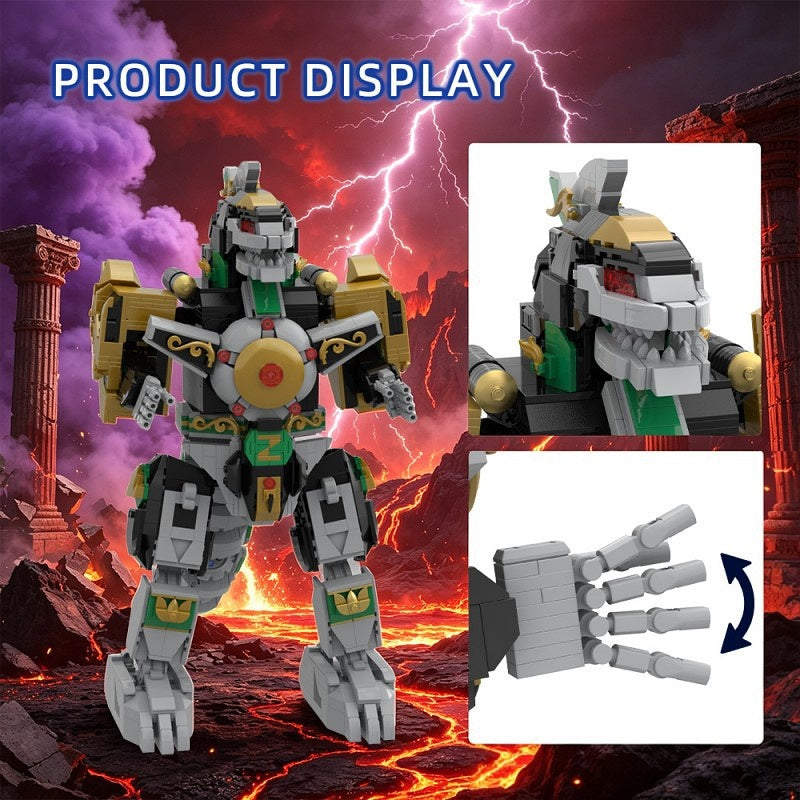 Dragon-Head Armored Mecha MOC Building Kit | Mechanical Figure - 6