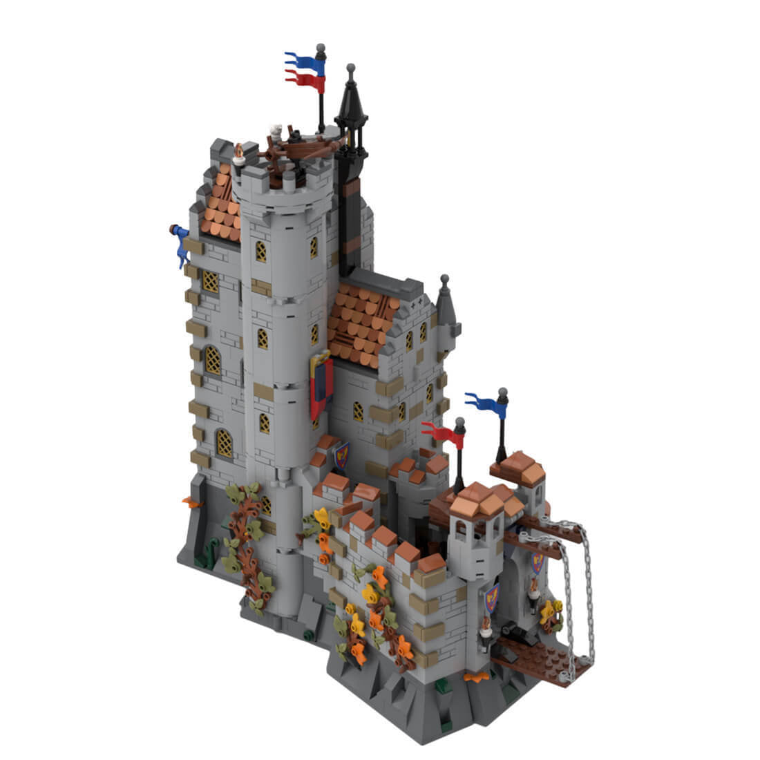 dragon slayers' castle building set | moc-167273 - 1
