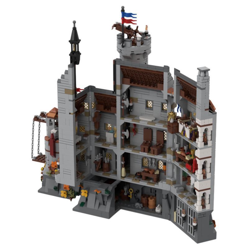 dragon slayers' castle building set | moc-167273 - 4