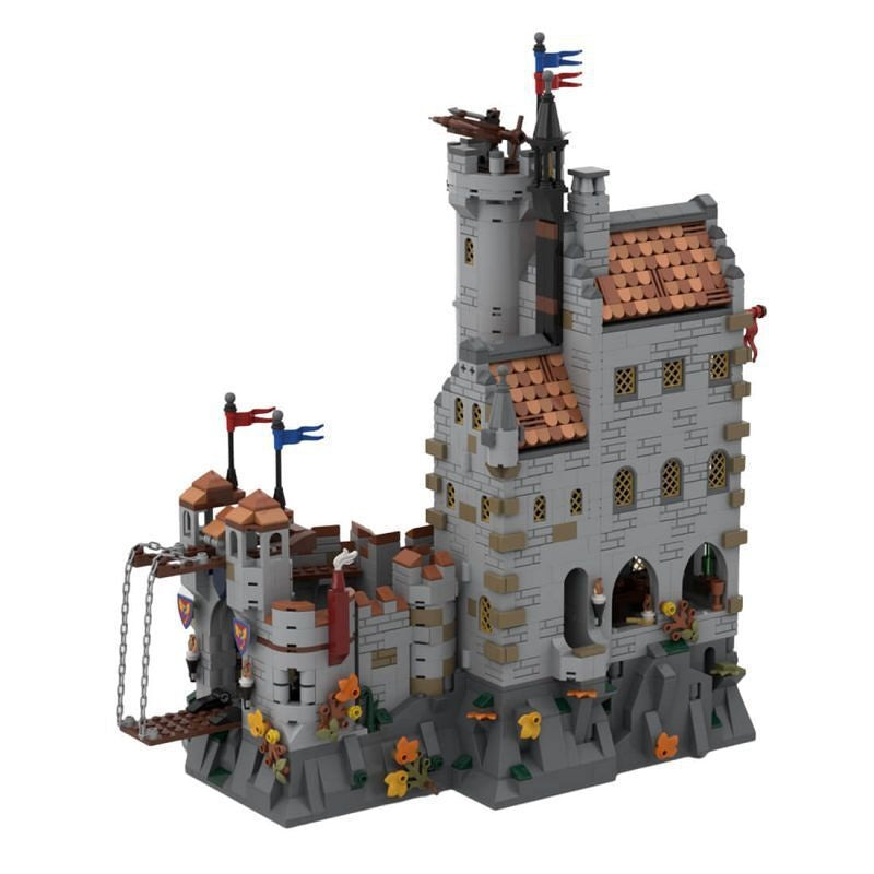 Dragon Slayers' Castle MOC Building Kit | Fantasy Fortress Architecture - 5