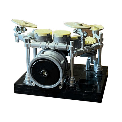Drumset Rack System MOC Building Kit | Music Performance Display Model - 1