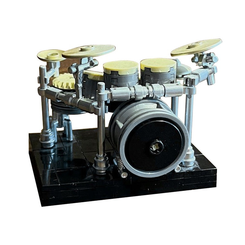 Drumset Rack System MOC Building Kit | Music Performance Display Model - 3