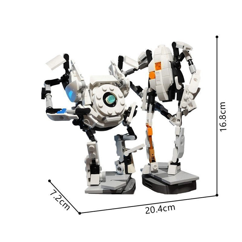 Dual Companion Test Robot Mech Duo MOC Building Kit | Mecha Model - 4