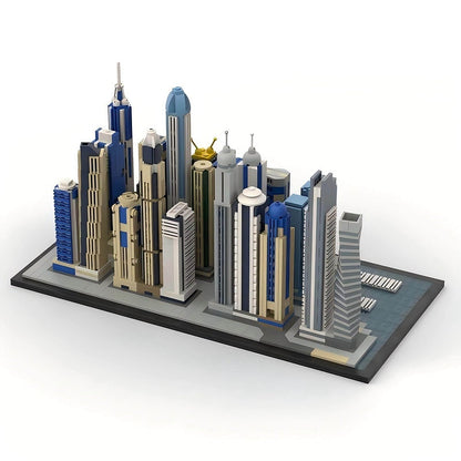Dubai Marina Skyline MOC Building Kit | Modern Waterfront Architecture - 4