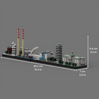 Dublin Skyline Building Kit | LEGO-Compatible MOC - 1