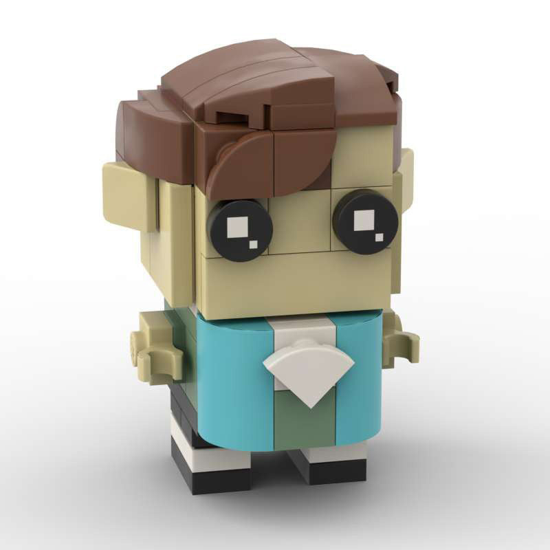 dudley dursley brickheadz building set | harry potter | lego-compatible - 2