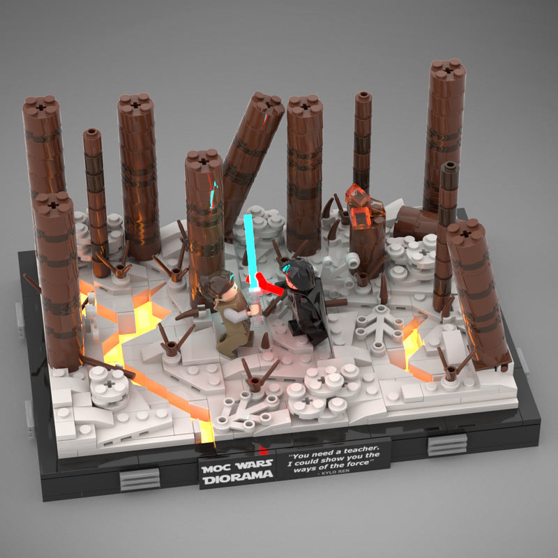 duel on starkiller base building set | star wars diorama | moc-113890 - 1