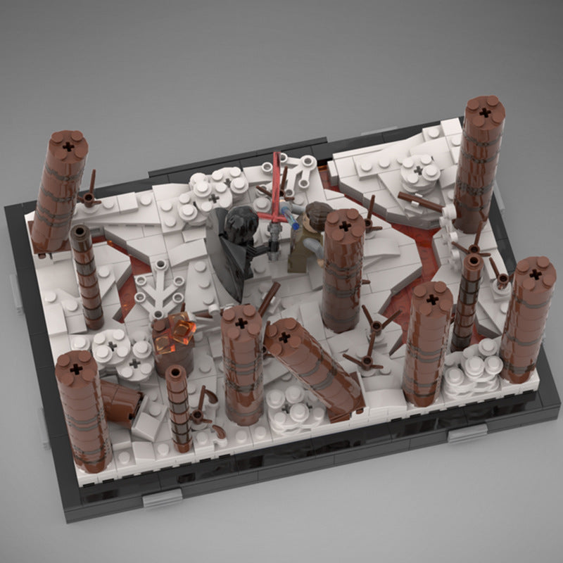 duel on starkiller base building set | star wars diorama | moc-113890 - 3