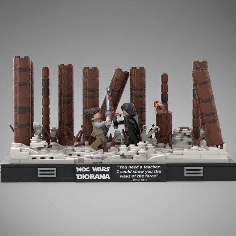 duel on starkiller base building set | star wars diorama | moc-113890 - 4