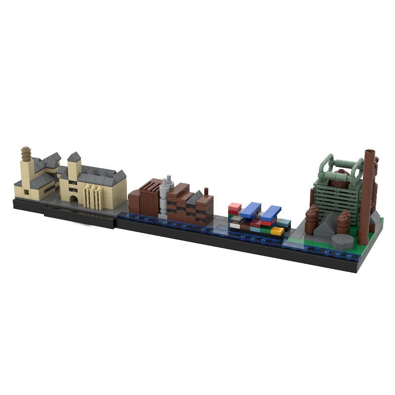 Duisburg Ruhrgebiet Skyline MOC Architecture Building Kit - 1