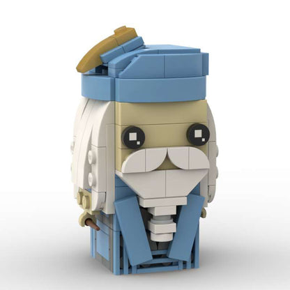 dumbledore brickheadz moc building set | harry potter | lego-compatible - 3
