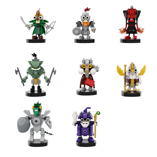 dungeons & dragons brickheadz bundle building kit | lego compatible moc - 3