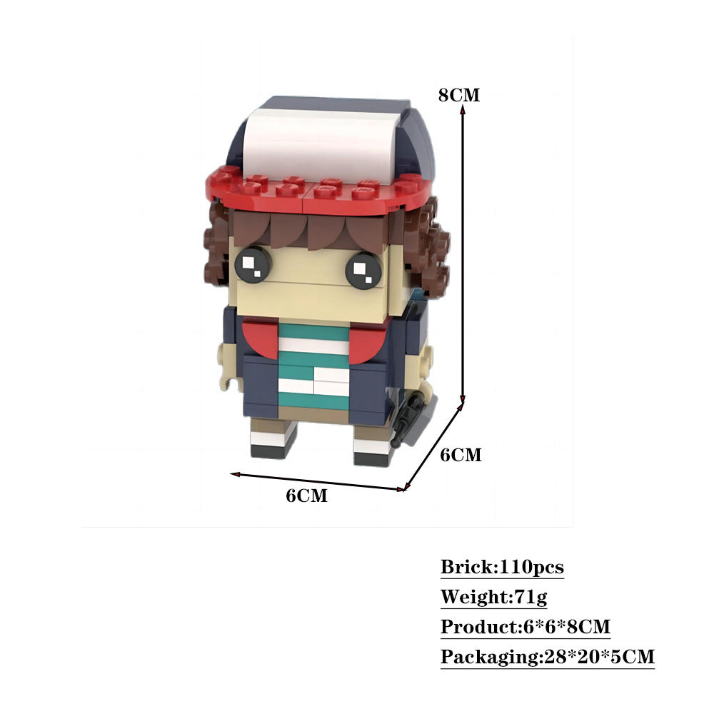 dustin brickheadz | stranger things | moc-26711 - 3