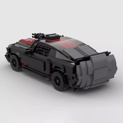 Dystopian Armored V8 Muscle Car Building Kit | LEGO-Compatible MOC - 3