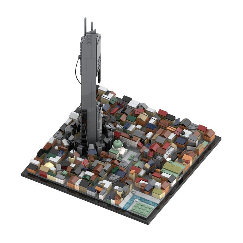 Dystopian City Skyline MOC Architecture Building Kit - 2
