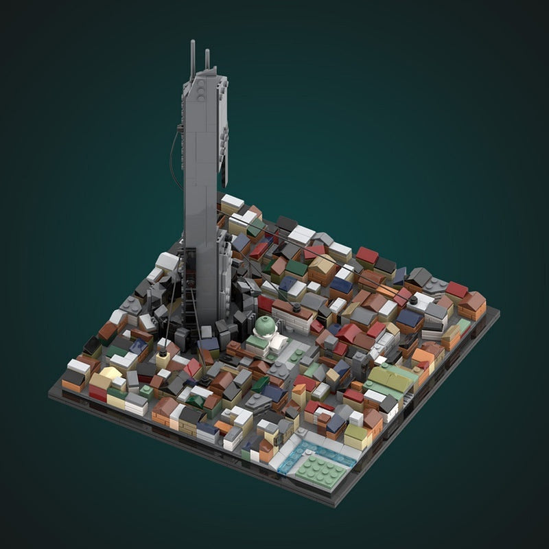 Dystopian City Skyline MOC Architecture Building Kit - 4