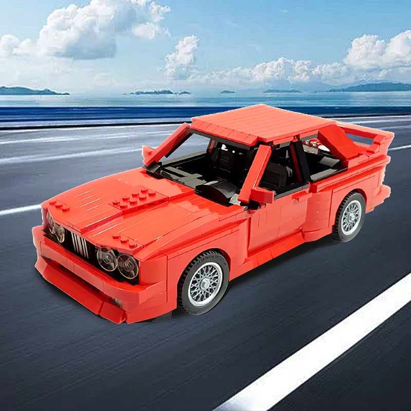 E30 Retro German Sports Coupe Building Kit | LEGO-Compatible MOC - 1