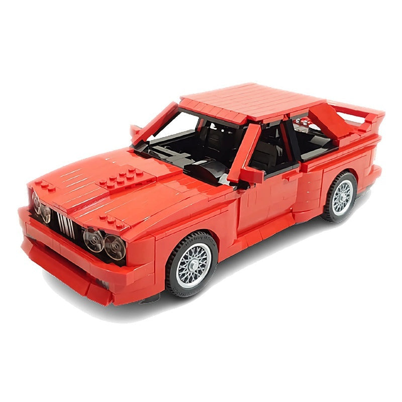 E30 Retro German Sports Coupe MOC Vehicle Model Building Kit - 1