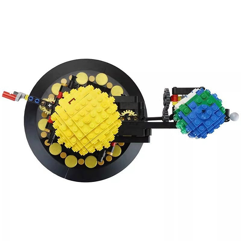 Earth Moon And Sun Orrery MOC Mechanical Solar System Building Kit - 3